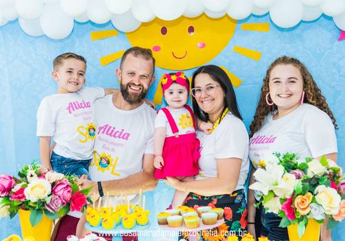 ANIVERSÁRIO de Prévia - Aniversário - Alicia - UM ANINHO - 