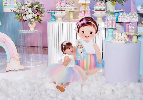 Infantis de Aniversário Infantil Antonella 1 aninho