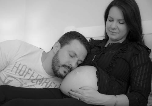 Gestante de Mariane + André Ensaio Intimista