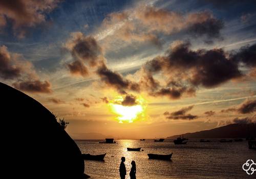 Gestante de Ensaio Gestante Maia e Fred na Praia de Canto Grande
