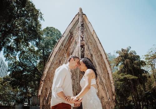 Pré Wedding de Ensaio de Casal no Campo de São Bento | Mariana e Rafael