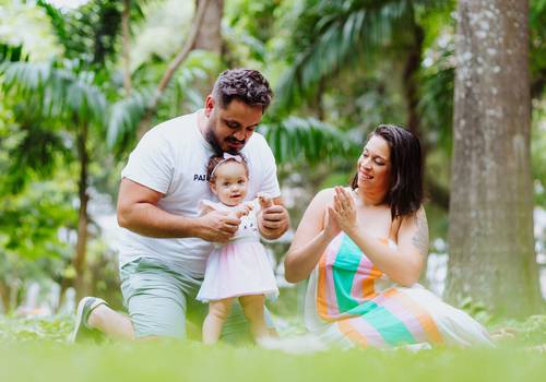 Infantil e Família  de Ensaio Família no Campo de São Bento | 1 ano da Maya