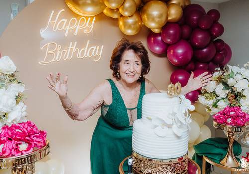Aniversários Adultos de Aniversário de  80 anos da Srª Sandra