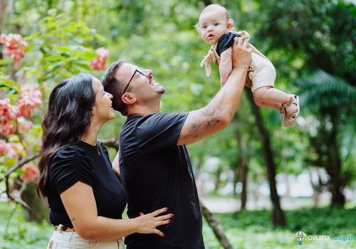 Infantil e Família  de Ensaio Família no Campo de São Bento | 4 meses do Bento