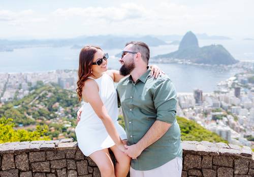 Pré Wedding de Pré Wedding no Cristo Redentor e Mirante Dona Marta |  Bianca e Gabriel