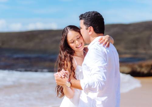 Pré Wedding de Ensaio Fotográfico na Prainha de Itacoatiara – Dorália e João