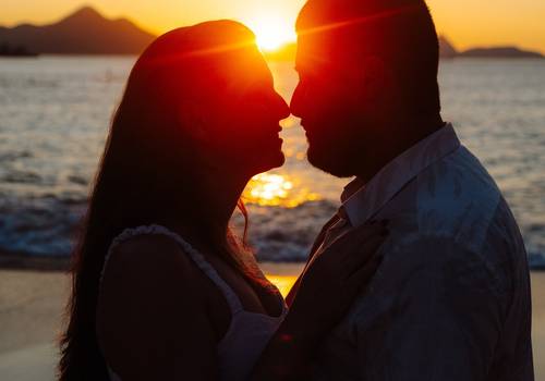 Pré Wedding de Ensaio Pré Wedding de Andreia e Luís na Praia Vermelha ao Nascer do Sol – Urca RJ