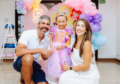 Infantil e Família  de Aniversário de 5 Anos da Sofia