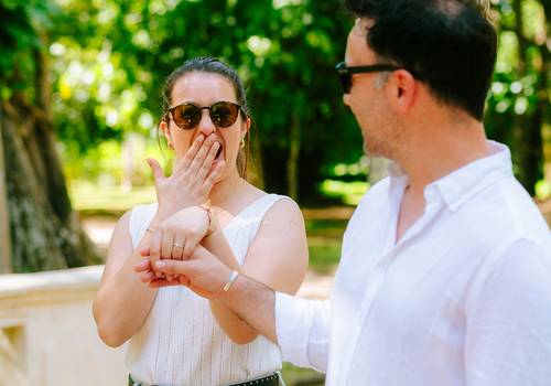 Pré Wedding de Pedido de Noivado Surpresa no Jardim Botânico – Pedro e Andrea 🇨🇱