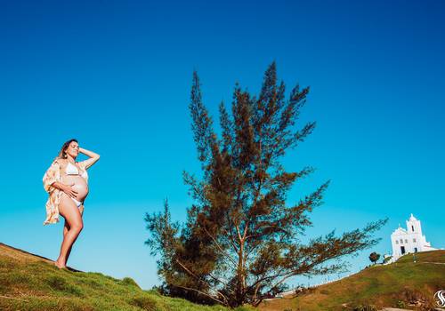 Gestante de Ensaio da Gestação de Samyra e Willian