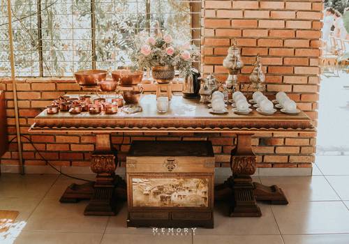 Buffet Enfesta de Mesa de Chá no Chalé Enfesta