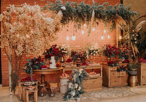 Chalé Enfesta de Decoração Chalé Enfesta Paleta Vermelha