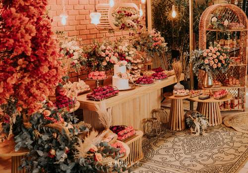 Chalé Enfesta de Decoração Romântica no Chalé Enfesta