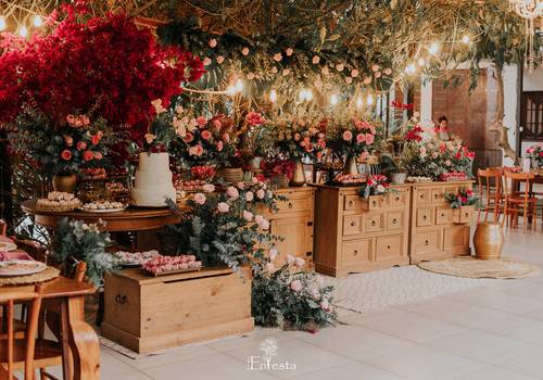 Sítio Enfesta de Linda Decoração no Sítio Enfesta