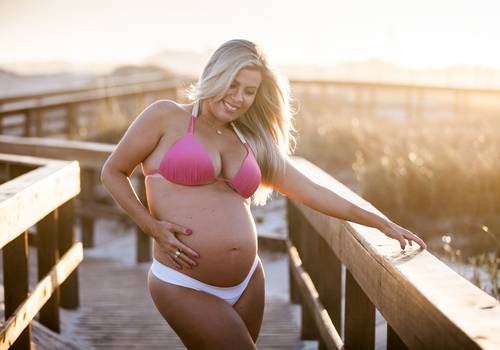 Gestante de Ensaio Gestante - À espera de Giulia