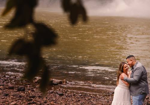 Ensaio pré casamento de Ensaio na cascata do Chuvisqueiro - Eduarda e Cristian