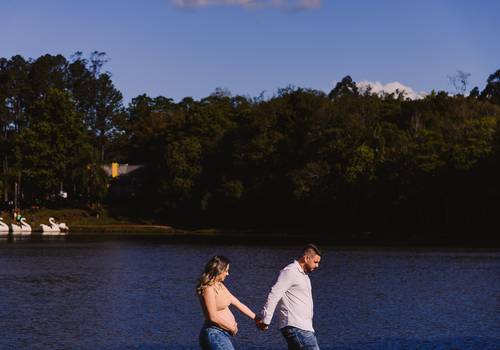 Gestante de Ensaio de gestante na beira da lagoa - À espera do Benício