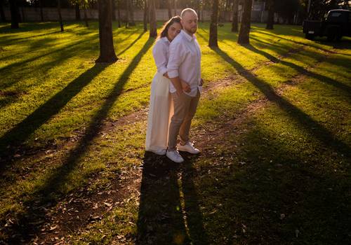 Ensaio pré casamento de Ensaio pré casamento no Santuário das Mães