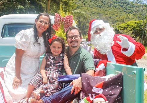 Ensaio de Natal de Juliana e família