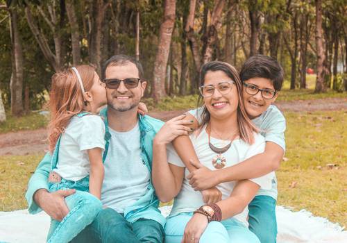 Ensaio Pocket Jeans de Rô e família