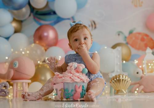 Smash the Cake de Daiane 1 ano