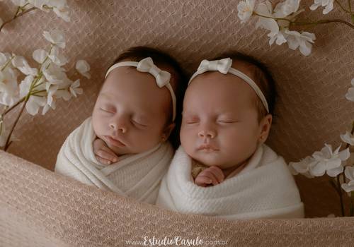 Newborn de Isabelle e Isadora - NEWBORN