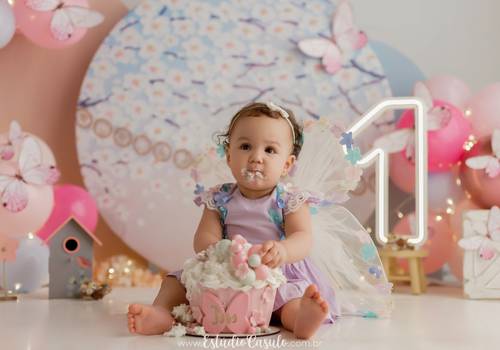 Smash the Cake de Ísis 1 ano