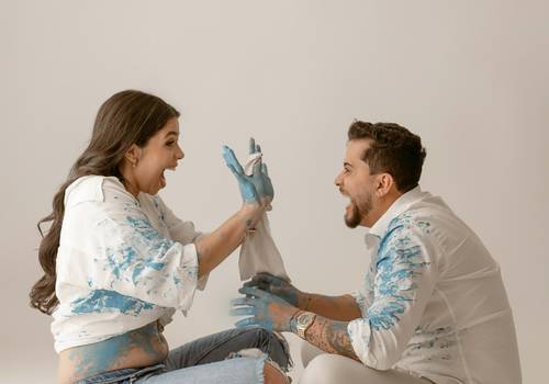 Gestação de Danielle - Ensaio Revelação 