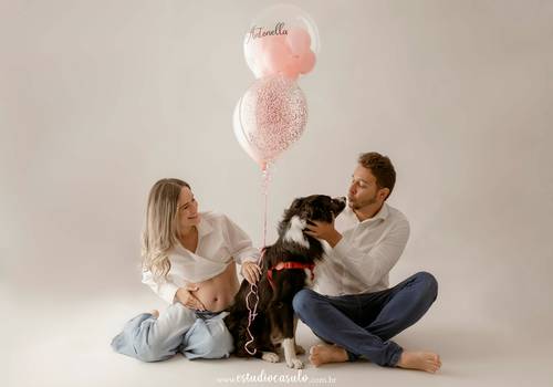 Gestação de Michelle - Ensaio revelação  