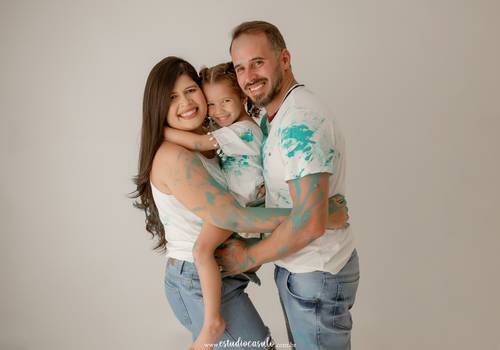 Gestação de Valéria - Ensaio Revelação 