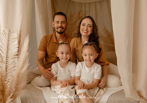 Família de Rafaela e Júlia - Ensaio Família 