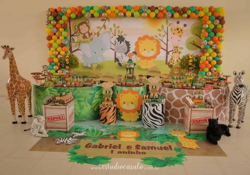 Aniversário de Gabriel e Samuel 1 ano