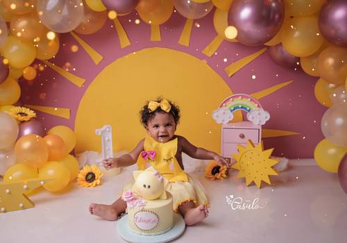 Smash the Cake de Eduarda 1 ano