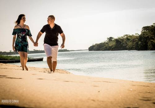 Pré Wedding de Ensaio Pré Wedding na Prainha de  Porto Rico - ALINE E ROBSON