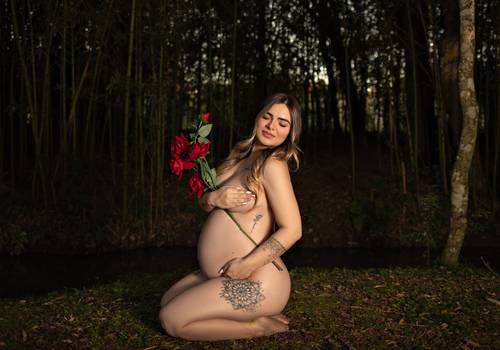 Gestante Externo de Milla & Família - Á espera por Miguel