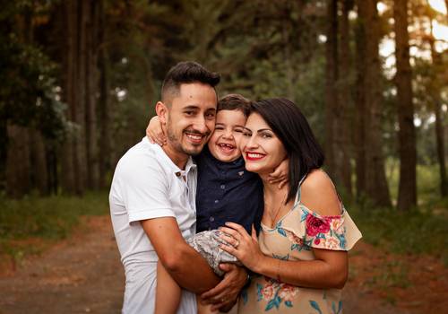 Família de Ensaio em Família - Jéssica, Ricardo e o Pequeno Davi