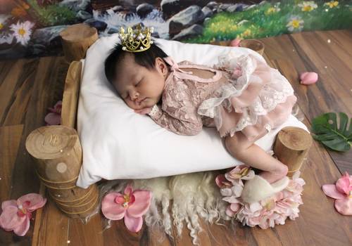 Sesión de recién nacido  de Mini Sesión recién nacido - bebita de 14 días de vida 
