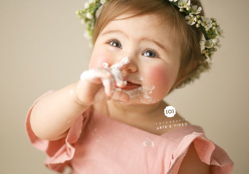 Sessões em Estúdio de Smash Cake Benedita