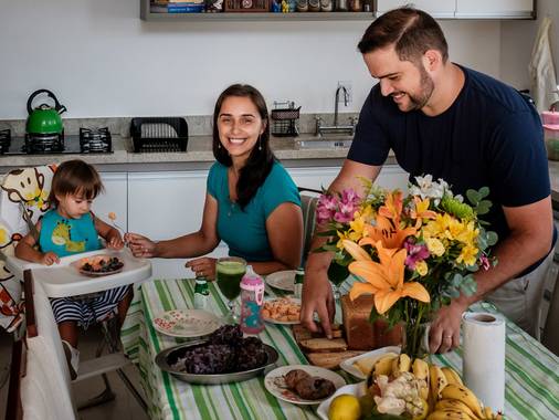 Família de Café da Manhã da Fernanda