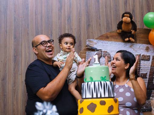 Família de UM ANO MIGUEL