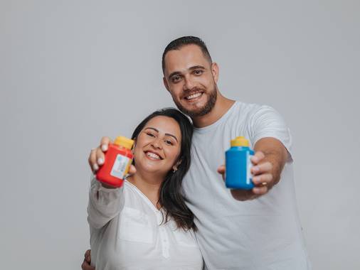 Família de Ensaio Revelação - Nath e Johny