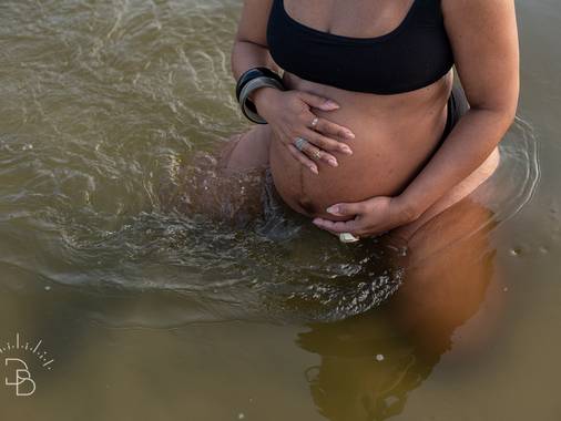 Ensaios de Gestantes de Ensaio de Gestante na Praia: Ju, Jr e Luiza