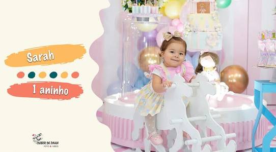 Filmes de Sarah 1 ano | Buffet Aquarella Park