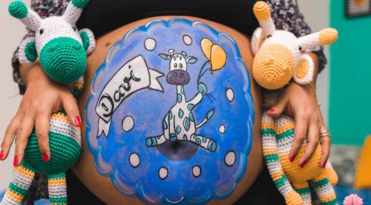 Gestante de À Espera de Davi - Pintura Gestacional