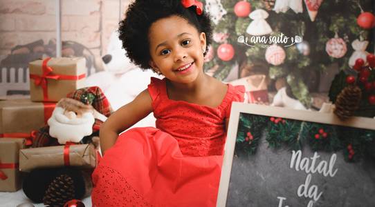 Mini Ensaios de Mini Ensaio de Natal da Isadora