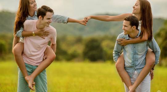Ensaio pré casamento de DUPLO - ANA CLÁUDIA & JUNIOR | ANA CAROLINA & FERNANDO