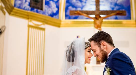 Fotografia de casamento de Tayza & Ricardo /Igreja São José
