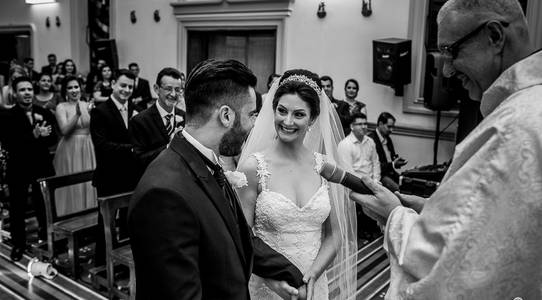 Fotografia de casamento de Valquíria e Rubens/ Instituto missionário São José