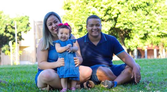 Ensaio de família de Ensaio de 1 ano da Lívia