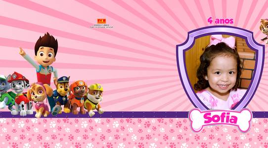 Festas infantis de 4 anos Sofia 